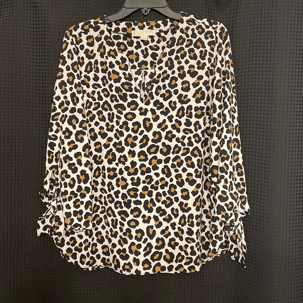 Michael Kors cheetah print blouse